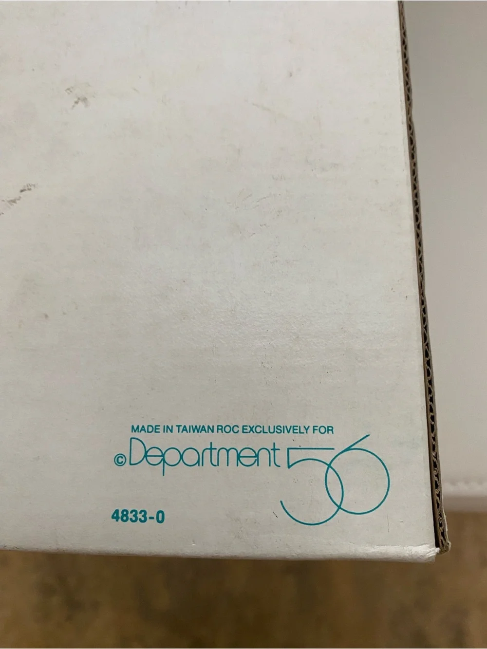 Vintage Dept 56 Mercury Glass Aqua Finial Large Handblown Ornament 9”H In Box